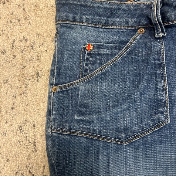 Hudson Sz. 31 vintage Y2K slight barrel leg- wider hip jeans in great vintage co - Picture 4 of 15